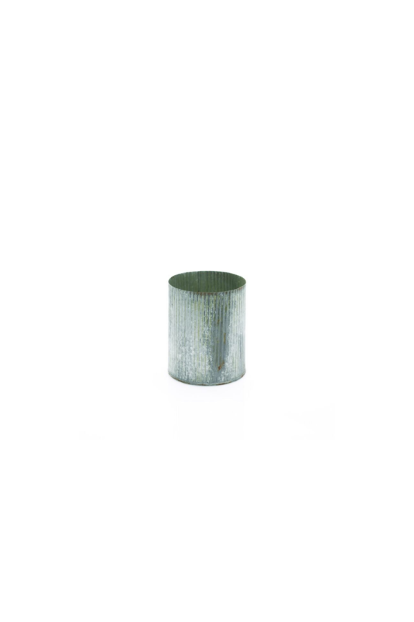 NORAH VASE ZINC 4.5" X 5.5"