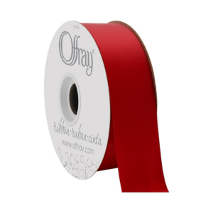 DOUBLE FACE SATIN #9, 50 YDS RED
