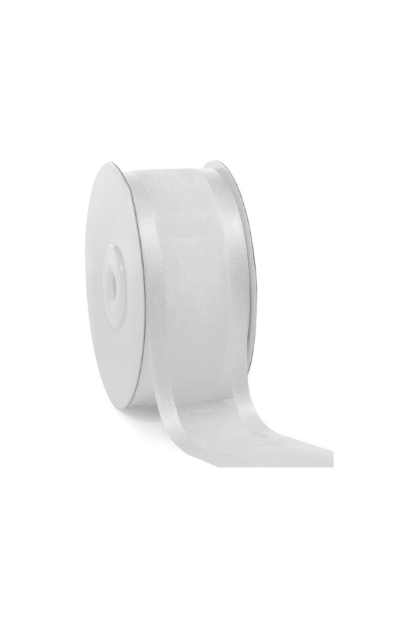 SHEER SATIN WHITE #09 1.5" X 100 YDS