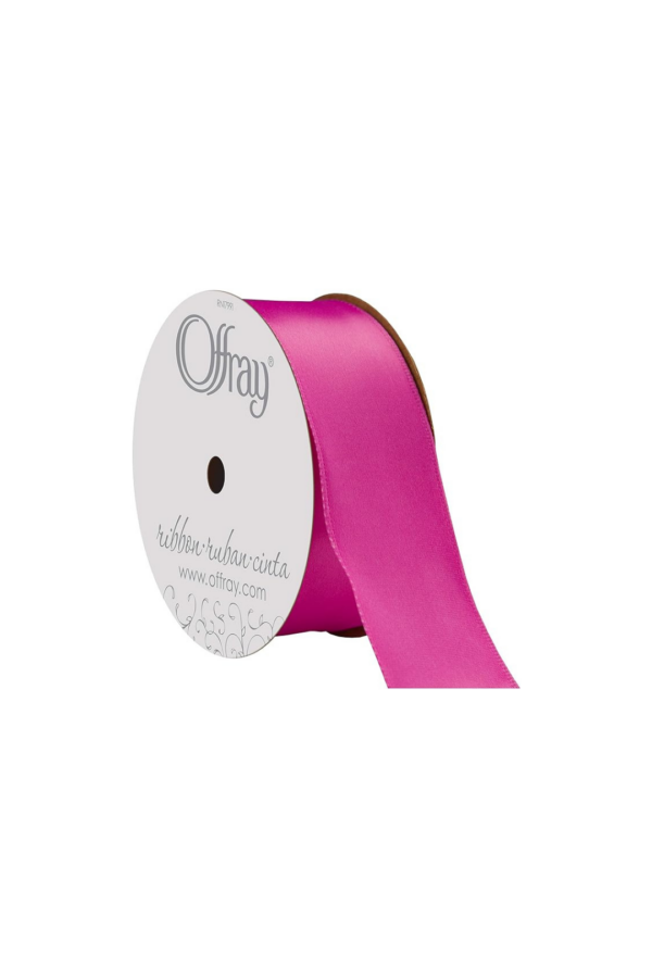 DOUBLE FACE SATIN FUCHSIA #03 7/8" X 25 YDS