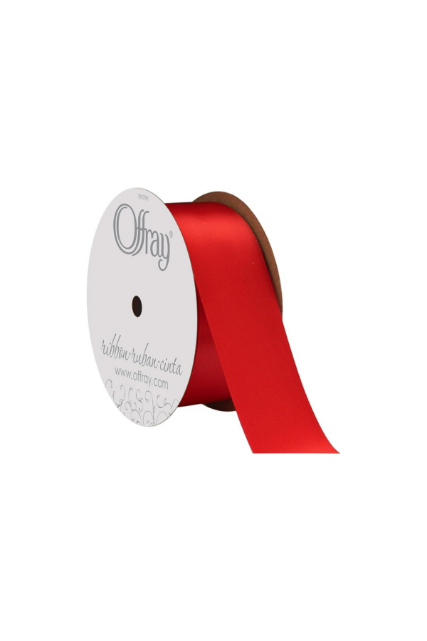 DOUBLE FACE SATIN RED #09 1.5" X 25 YDS