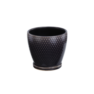 PURPLE LATTICE PLANTER 6"