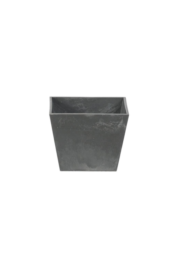 SQUARE, RECYCLED HARD PLASTIC H: 4" OP:4.75" C/24