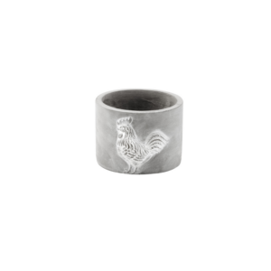 ROOSTER POT H:3.25" OP:4.25"