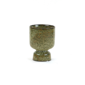 RISE CUP BROWN/ORANGEISH WITH DOTS 4.8"X6"