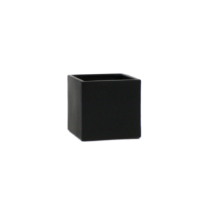 BLACK SQUARE CUBE, OPENING 5.5"X5.5", HEIGHT 5"