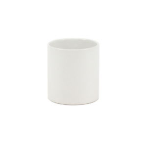 CYLINDER POT H:4" OP"4 MATTE WHITE