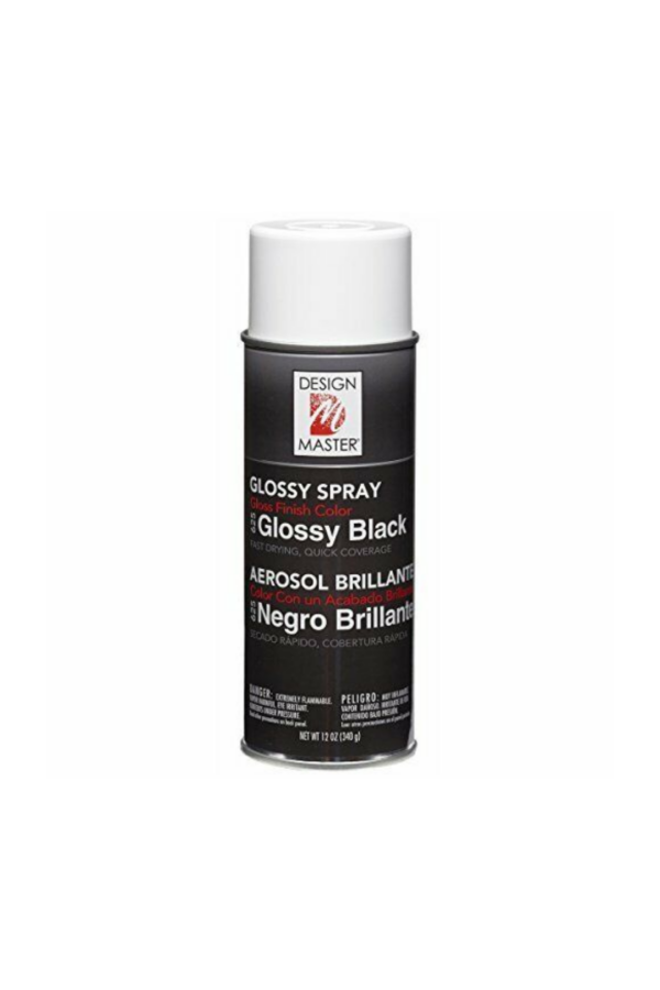 FLORAL SPRAY GLOSSY BLACK 12 OZ