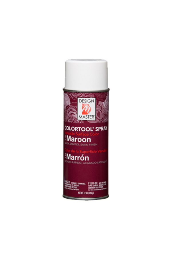 FLORAL SPRAY MAROON 12 OZ