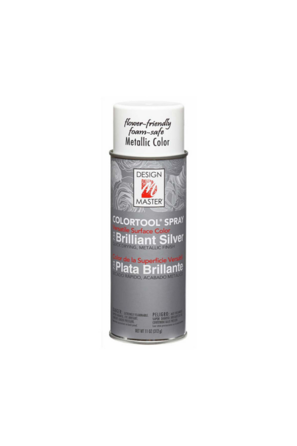 METALLIC SPRAY BRILLIANT SILVER 12 OZ