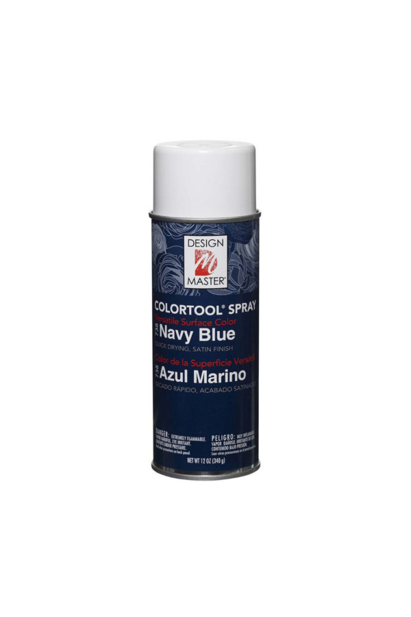 FLORAL SPRAY NAVY BLUE 12OZ