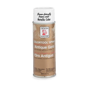 FLORAL SPRAY ANTIQUE GOLD