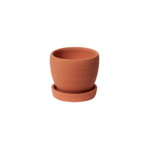BADEN POT WITH SAUCER 4.25"X3.75"