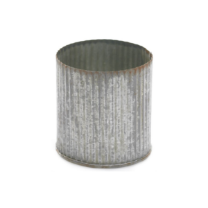 NORAH VASE ZINC 3" X 3"