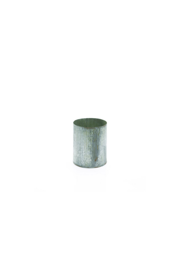 NORAH VASE ZINC 4.5" X 5.5"