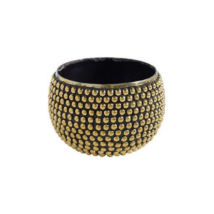 RILEY POT 4" X 2.75" GOLD