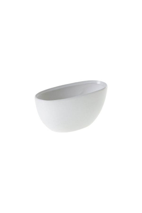 METTA BOAT 8.75" X 3.75" X 4" WHITE