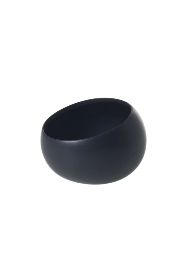 SIMPLY ANGLED BOWL H:3.25" OP:5.25" BLACK