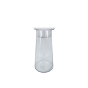 TAPERED GLASS WITH INSERT H:12.5"