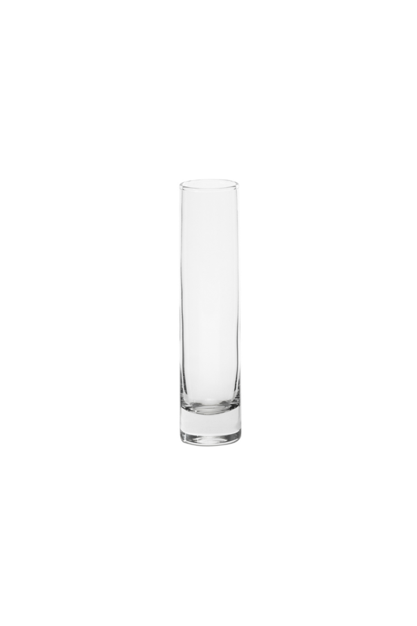 BUD VASE CYLINDER H:7 1/2" OP:1.5"