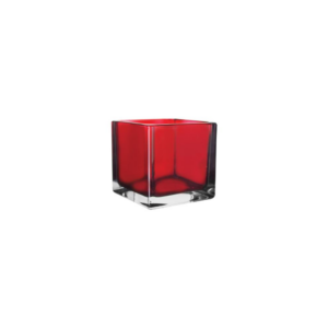 CUBE H:5" OP:5" RUBY