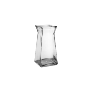 GATHERED SQUARE VASE H:9" OP:3.5"