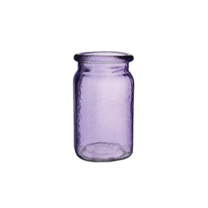 6 1/2" HAMMERED JAR- VINTAGE PURPLE