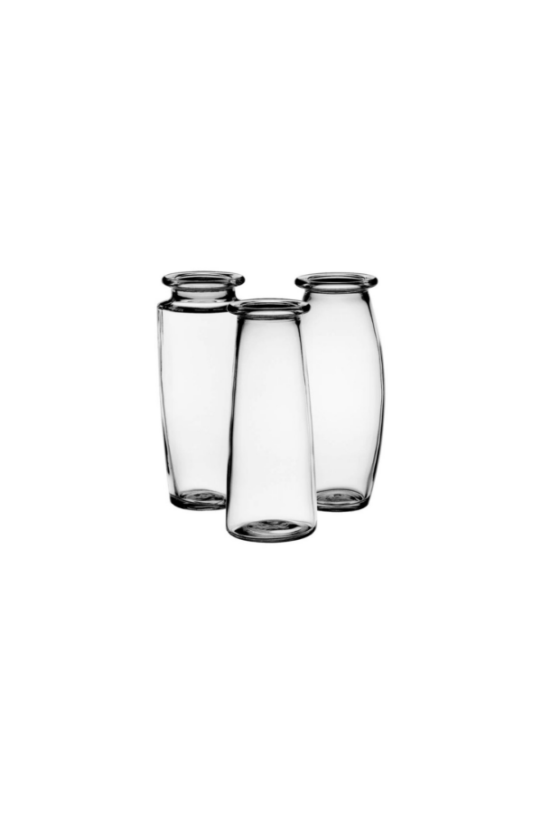 TRIO VASE ASSORTED H: 9" OP: 2"