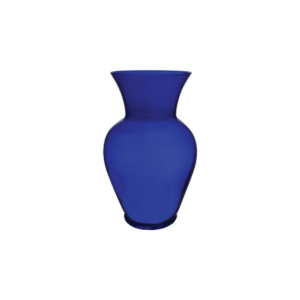 SPRING GARDEN VASE H: 9" OP: 4" COBALT BLUE