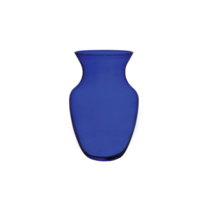 ROSE VASE H: 8" OP: 4.125" COBALT BLUE