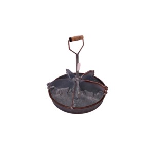 METAL 5 COMPARTMENT TRAY W/ PIG DIVIDERS