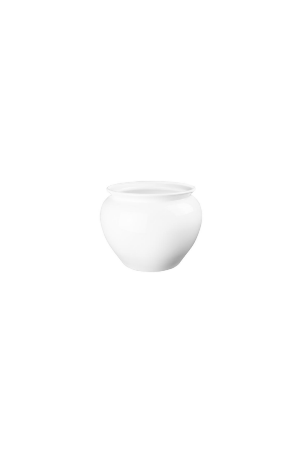 JARDINIERE H:7" OP:7.5" WHITE