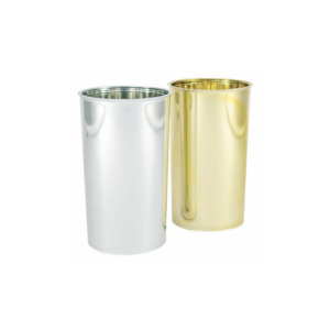 8"TALL SILVER CYLINDER 4"OPENING (PLASTIC)