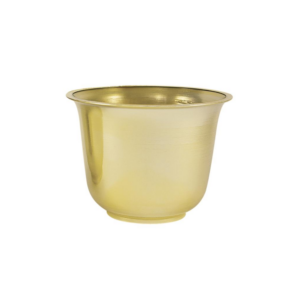 GOLD SPUN PLANTER 4", 4.5"OPENING (PLASTIC)