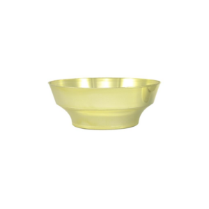 DISH GARDEN, GOLD H:3.75" OP:9.75"