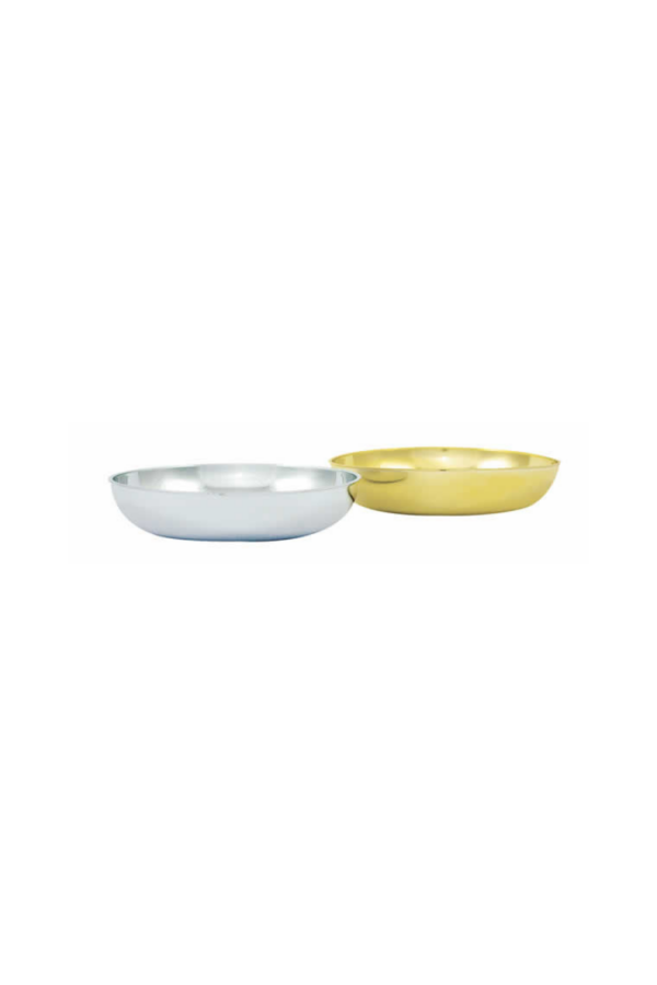 SMALL ROUND DISH SILVER H:1.25 OP:5.75"