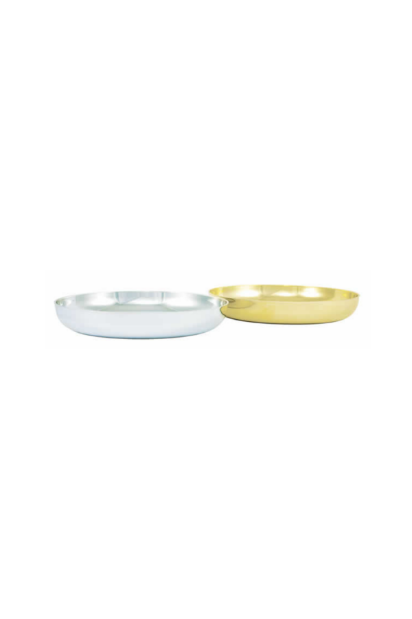 ROUND TRAY,SILVER H:1.25" OP:7.5"