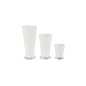 MINT JULEP CUP, WHITE PEARL 4.25", 3.25"OPENING (PLASTIC)