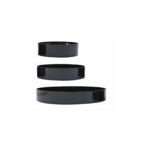 DESIGN TRAY, BLACK H:1.75" OP: 7"