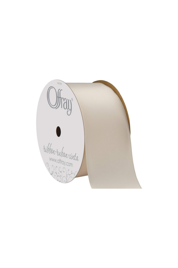 SA RIBBON#40 IVORY 2 1/2" 50YD