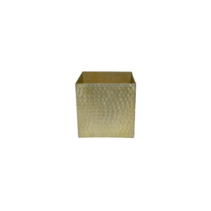 ALUMINUM GOLD CUBE 4X4X4"