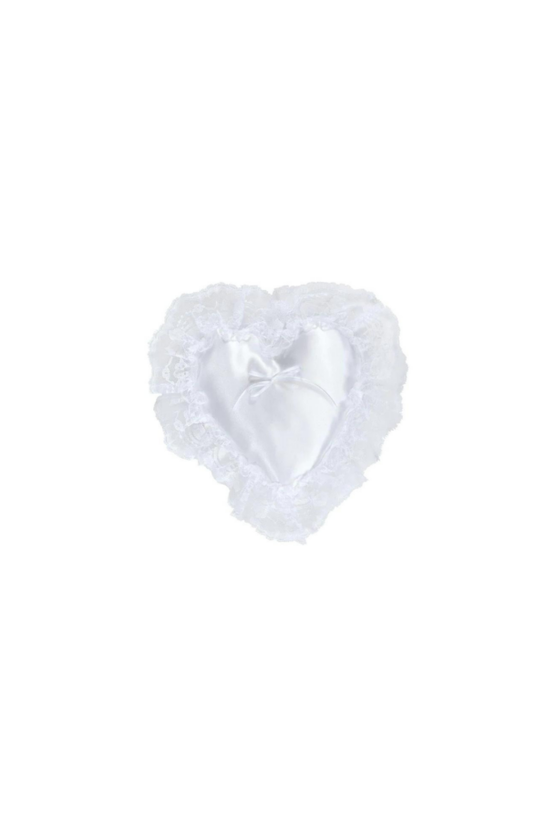 HEART SATIN N LACE 7.5" X 7.5"