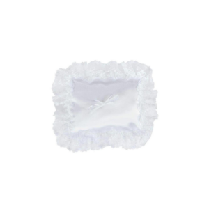 PILLOW SATIN N LACE 6.5" X 6.5"