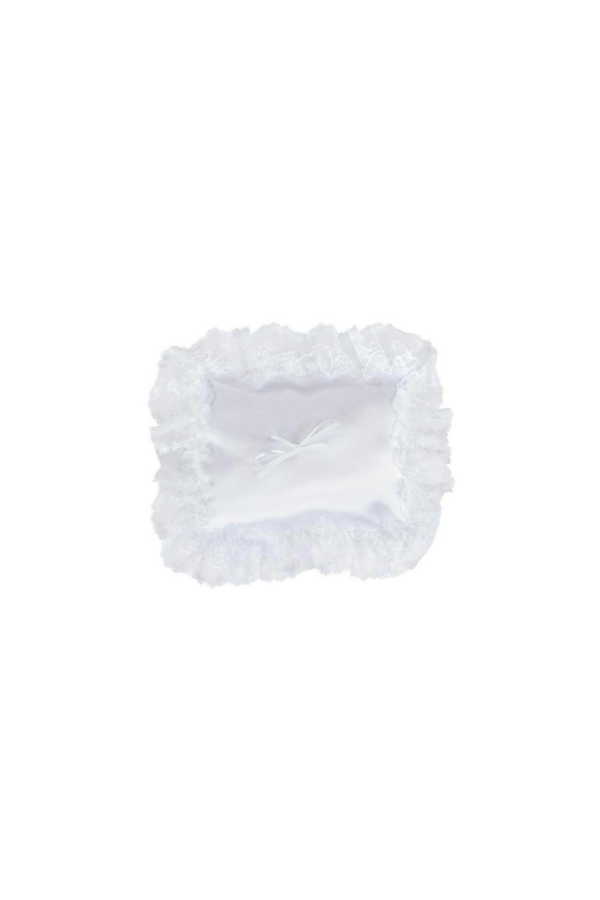 PILLOW SATIN N LACE 6.5" X 6.5"