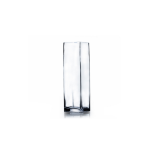 RECTANGLE VASE H:12" OP:4"X4"