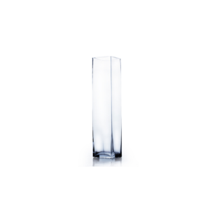 RECTANGLE VASE H:16" OP:4"X4"