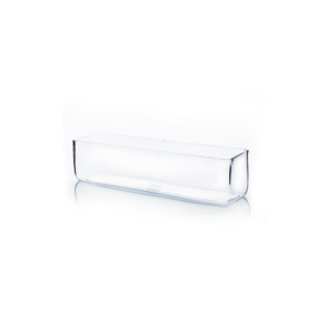 CLEAR RECTANGLE GLASS VASE WIDTH/LENGTH 16"X4" HEIGHT 4"