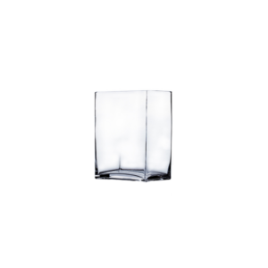 RECTANGLE VASE L:6" W:4" H:6