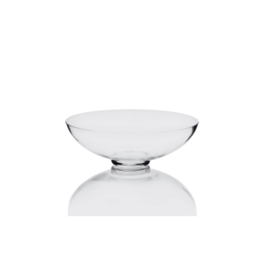CLEAR BOWL VASE 8"X3"X2.3"