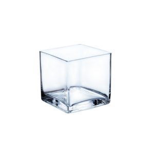 CUBE VASE OP:5" H:5"